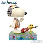 ジムショア スヌーピー ウッドストック コンサート ファン ロック ピーナッツ 6005943 Snoopy/Woodstock Concert Goers Peanuts JimShore □