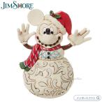 ジムショア ミッキーマウス スノーマン 雪だるま クリスマス ディズニートラディション 置物 6008976 Jim Shore Disney Traditions ギフト プレゼント □