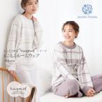 ジェニファーパメラ もこもこ ルームウェア 上下セット ミレーナ Milena チェック レディース 長袖 パジャマ hugmof ハグモフ 厚手 あったか ふわふわ M L 部…
