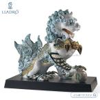 リヤドロ 聖なる獅子 狛犬 雄 ブルー 世界限定製作188体 置物 01001991 LLADRO ギフト プレゼント