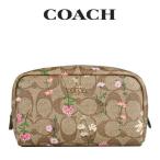 コーチ COACH アウトレット レディース 小物 ポーチ・リストレット コスメポーチ C8728 IME7V(カーキ　マルチ) シグネチャー 花柄