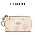 ショッピングカードケース コーチ COACH アウトレット レディース 小物 カードケース 名刺入れ CR951 IMCAH(チョークマルチ) 花柄