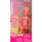 Barbie KELLY Club BABYSITTER NIKKI DOLL w Cradle (2002)