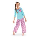 American Girl CL MY AG PETALS &amp; PLAID PJ'S SIZE SMALL 7/8 for Girl Pajamas NEW