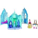 Maven Gifts: Disney Frozen Small Doll Elsa and Magical Lights Palace Playset with Small Frozen Anna