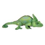 One Large Green Plush Stuffed Realistic Chameleon - 27"