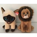 Set of 2 Ty Classic Plush - Cecil the Lion and Jaden the Cat