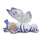 Anne Geddes Bean Filled Collection 9" Baby Butterflies White Lilac