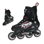 Rollerblade ローラーブレード キッズ Spitfire XT スピリットファイア ブラック/レッド 17.5-20.5cm 0733