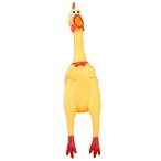 KEden Rubber Squawking Chicken Novelty Gag Joke Toy for Child 12" Middle