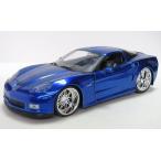 ダイキャストカー 2006 シボレー コルベット C6 Z06 メタリックブルー 1/24