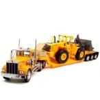 Kenworth W900 Low Boy Trailer Truck with Bulldozer 1:32 Scale by Toys Drop