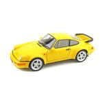 Welly (ウィリー) Porsche (ポルシェ) 964 Turbo 1/18 Yellow WE18026-YW ミニカー ダイキャスト 自動車