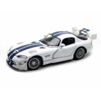 Maisto (マイスト) Dodge (ドッジ) Viper GT-2 1/18 White w/Blue Stripes MA31845-WH ミニカー ダイキャ