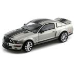 Shelby Collectibles 2008 Shelby GT500 Super Snake 1/18 Silver w/Black Stripes (as seen in Getaway M