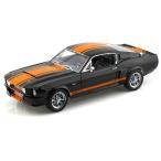 Shelby Collectibles 1967 Ford (フォード) Shelby GT500 Super Snake 1/18 Black w/Orange Stripes SC187