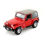 BBurago Jeep (ジープ) Wrangler Sahara 1/18 - Red BB12014-RD ミニカー ダイキャスト 自動車