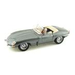 BBurago 1961 Jaguar (ジャガー) E Type Cabriolet 1/18 Grey BB12046-GY ミニカー ダイキャスト 自動車