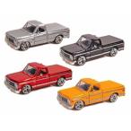 Jada Toys (ジャダトイズ) 1972 Chevy (シボレー) Cheyenne ピックアップ トラック 1/24 Set of 4 JA53587