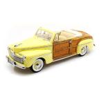 Yat-Ming - (ヤトミン) Road Legends 1946 Ford (フォード) Sportsman w/ leather 1/18 Yellow YM20048-YW