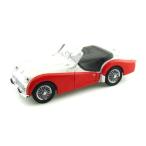 Kyosho (京商) Triumph TR3A 1/18 White W/ Red KY08032WR ミニカー ダイキャスト 自動車