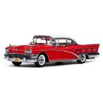SunStar (サンスター) 1958 Buick Limited Hard Top 1/18 Glacier White / Seminole Red SS04803 ミニカー