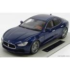 マセラティ ギブリ ミニカー 1/18 TOPMARQUES - MASERATI - GHIBLI 4-DOOR 2013 BLUE