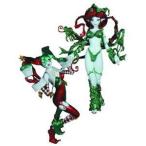DC Collectibles Ame-Comi: Harley Quinn and Poison Ivy Holiday PVC フィギュア 人形, 2-Pack フィギュ