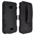 DECORO DHCSAML300BK Premium Rubberized Ribbed Texture Shell and Holster with Fixed Retching Belt C