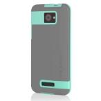 Incipio HT-337 FAXION Case for HTC Droid DNA - 1 Pack - Retail Packaging - Teal/Gray