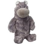 Doggles 2-Liter Hippo Dog Toy, Gray ぬいぐるみ 人形