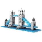 Micro Blocks, British Tower Bridge Model, Small Building Block Set, Nanoblock (ナノブロック) Compa