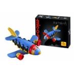 Mic.O.Mic Build and Play - Jet Plane Construction Toy Kit - Ages 5+ ブロック おもちゃ