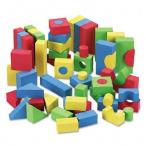 Chenille Kraft : Wonderfoam Blocks, Assorted Colors, 68 per Pack -:- Sold as 1 PK ブロック おもち
