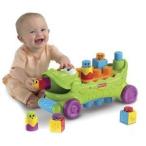 Fisher-Price (フィッシャープライス) Stack 'n Surprise Blocks Musical Croc Block Wagon ブロック お