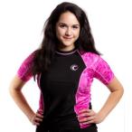 Aqua Design Women's Big Wave Rash Guard UPF 50+ Comfort Fit Swim Rashie Shirt XX-Large