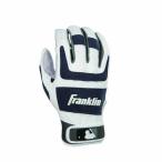 Franklin Sports Shok-Sorb Pro Adult Series Batting Glove (White/Black Small)