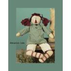 Prim Decor Primitive Jenny Rag Doll Green Dress 人形 ドール