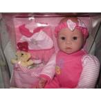Baby Emma Doll 4 with Travel Trunk Pink Outfits &amp; Teddy Bear ドール 人形 フィギュア