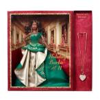 Holiday Barbie バービー 2011 African American with Free Gift Necklace 人形 ドール