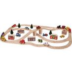 【米国正規商品・】 木製おもちゃ Maple Landmark Wooden Toy Town Train Set -Kids メイプルランドマー
