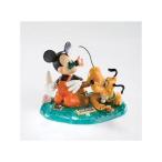 Disney Mickey &amp; Friends - Here's to a Blooming Friendship Figurine　ミッキー/プルート　ディズニー