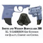 Extra Long 1.25" Magazine Mounted Garrison Grip Extension for Smith &amp; Wesson Bodyguard 380