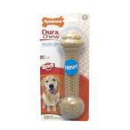 Nylabone Dura Chew Barbell Peanut Butter Flavor Chew Toy Large/X-Large