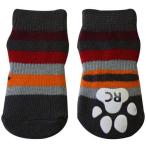 RC Pet Products Pawks Dog Socks X-Small Grey Stripes