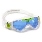 Aqua Sphere Vista Junior Swim Mask with Blue Lens Clear/Lime