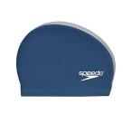 Speedo Stretch Fit Swim Cap (Navy/Silver Large/X-Large)