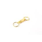 KEY-BAK #1123 Quick Release 5-Pack Pull Apart Key Chain Accessory with 2 Split Rings Gold Rectangu