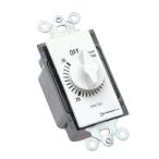 Intermatic FD30MWC 30-Minute Spring Loaded Wall Timer White