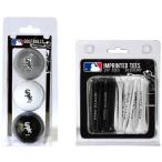 MLB Chicago White Sox 3 Ball/50 Tee Pack Black